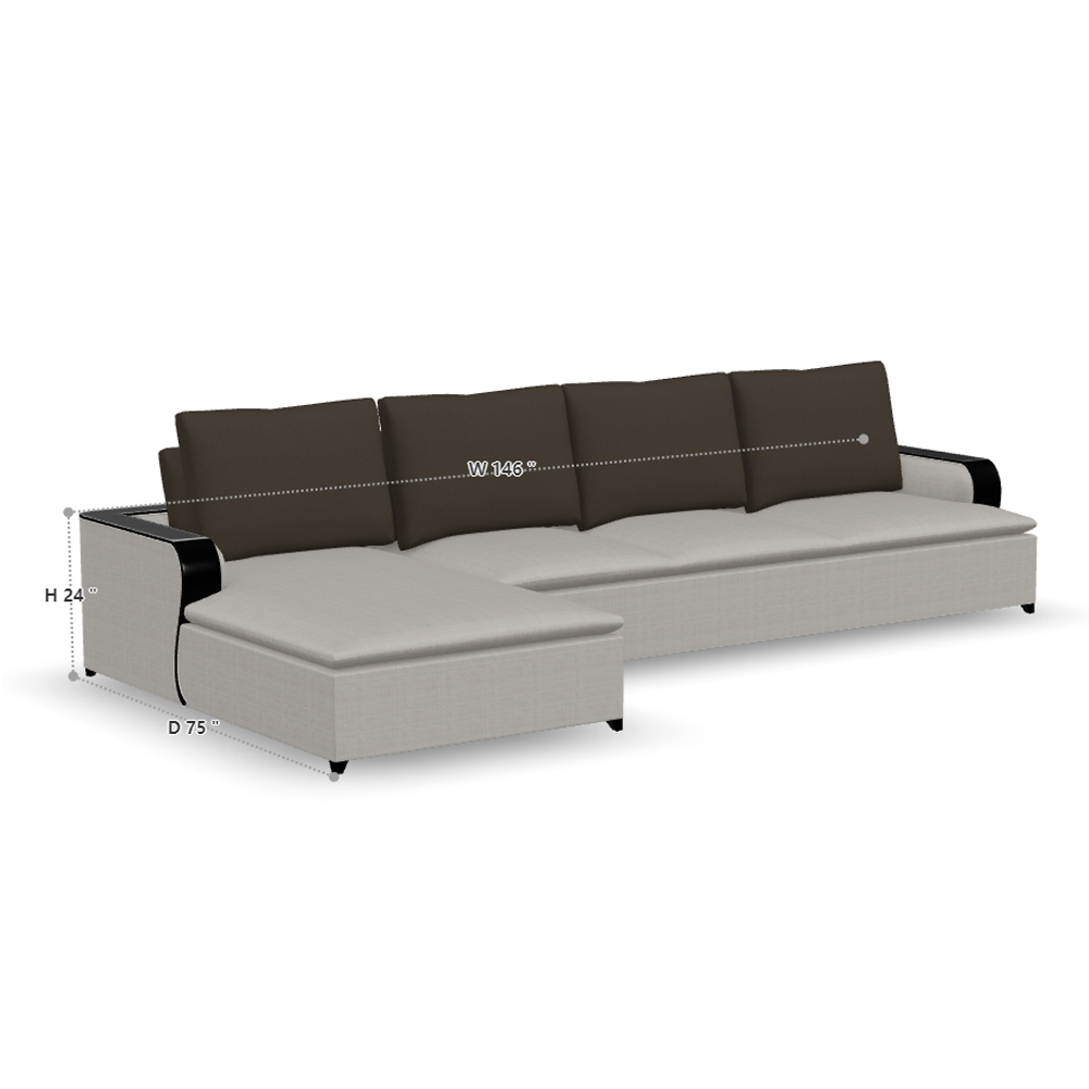 Elegant American-Style L-Shaped Sofa,EKAR FURNITURE CO.,LTD,Elegant American-Style L-Shaped Sofa,foshan furniture factory,custom Furniture factory,china furniture factory