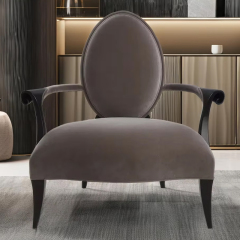 Classic American-Style Velvet Armchair,EKAR FURNITURE CO.,LTD,Classic American-Style Velvet Armchair,foshan furniture factory,custom Furniture factory,china furniture factory