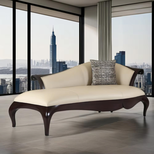Elegant American-Style Armrest Chaise Bench,EKAR FURNITURE CO.,LTD,Elegant American-Style Armrest Chaise Bench,foshan furniture factory,custom Furniture factory,china furniture factory