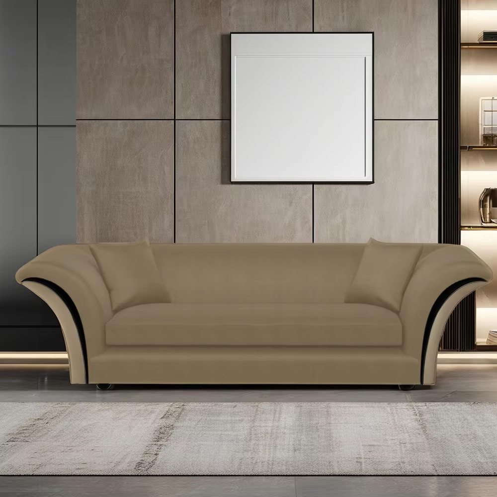 American-Style Wide Backrest Sofa with Solid Wood Legs,EKAR FURNITURE CO.,LTD,American-Style Wide Backrest Sofa with Solid Wood Legs,foshan furniture factory,custom Furniture factory,china furniture factory