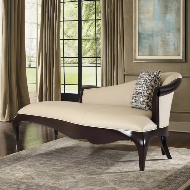 Elegant American-Style Armrest Chaise Bench,EKAR FURNITURE CO.,LTD,Elegant American-Style Armrest Chaise Bench,foshan furniture factory,custom Furniture factory,china furniture factory