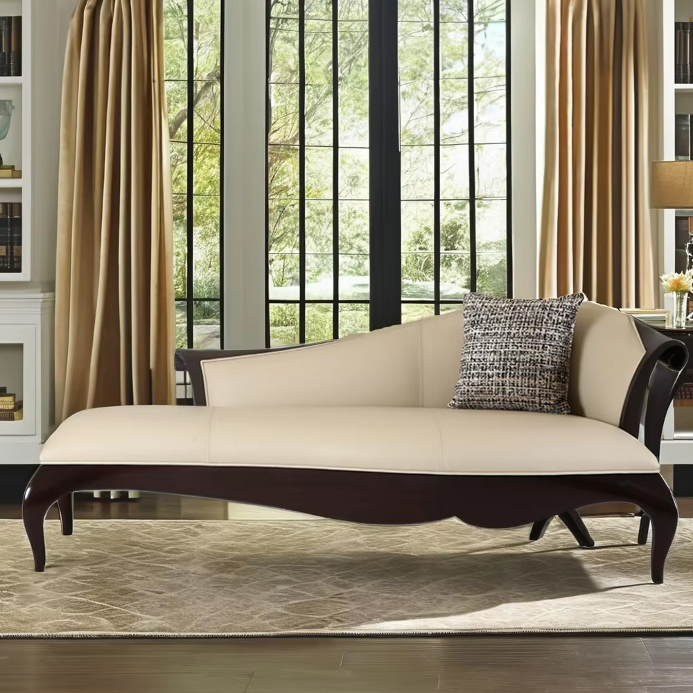 Elegant American-Style Armrest Chaise Bench,EKAR FURNITURE CO.,LTD,Elegant American-Style Armrest Chaise Bench,foshan furniture factory,custom Furniture factory,china furniture factory