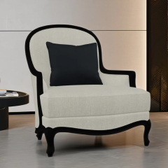 ,MY SHOP,American-Style Wooden Leg Fabric Lounge Chair,foshan furniture factory,custom Furniture factory,china furniture factory