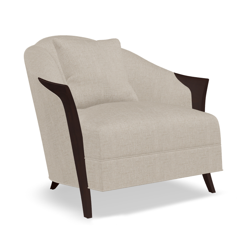 American-Style Wooden Leg Upholstered Lounge Chair,EKAR FURNITURE CO.,LTD,American-Style Wooden Leg Upholstered Lounge Chair,foshan furniture factory,custom Furniture factory,china furniture factory