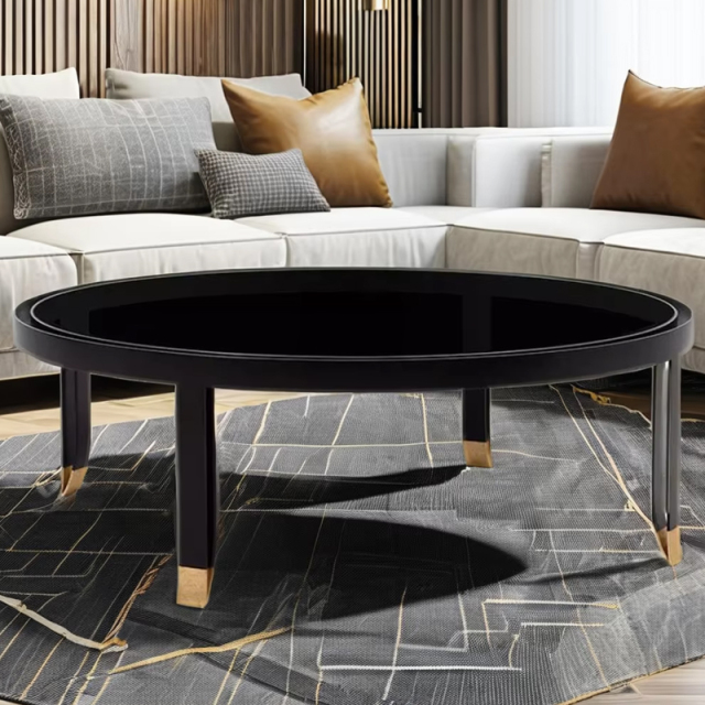 ,MY SHOP,Elegant Round Coffee Table with Marble Top,foshan furniture factory,custom Furniture factory,china furniture factory