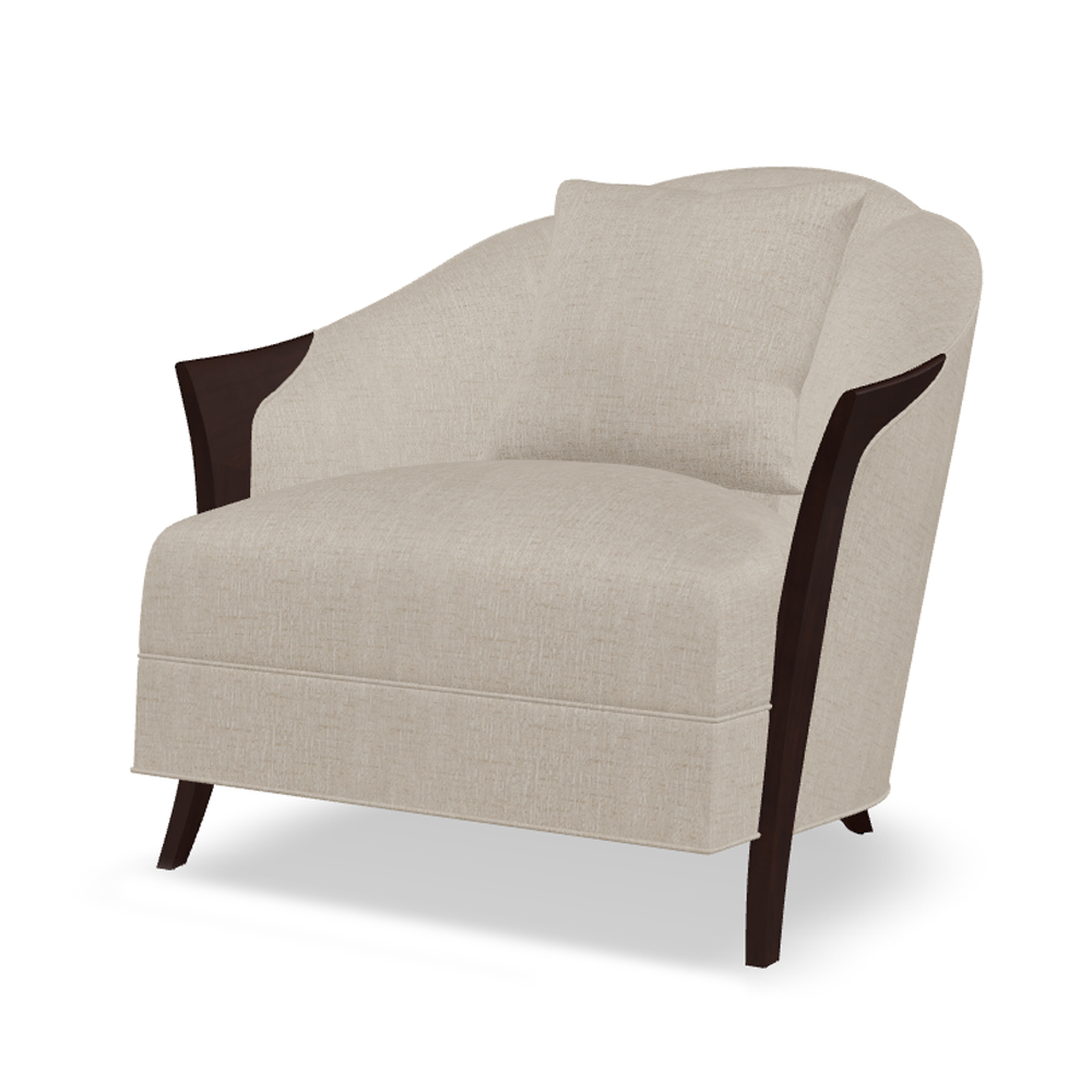 American-Style Wooden Leg Upholstered Lounge Chair,EKAR FURNITURE CO.,LTD,American-Style Wooden Leg Upholstered Lounge Chair,foshan furniture factory,custom Furniture factory,china furniture factory