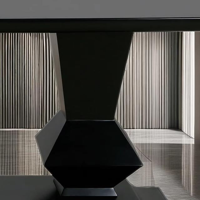 ,MY SHOP,High gloss lacquered solid wood dining table for an elegant dining room,foshan furniture factory,custom Furniture factory,china furniture factory