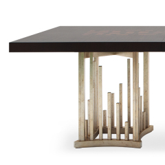 Elegant Rectangular Solid Wood Dining Table with Metal Legs,EKAR FURNITURE CO.,LTD,Elegant Rectangular Solid Wood Dining Table with Metal Legs,foshan furniture factory,custom Furniture factory,china furniture factory