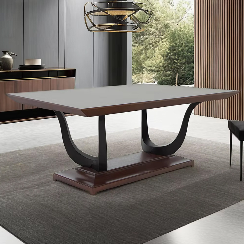 Charming Rectangular Solid Wood Dining Table for Sophisticated Homes,EKAR FURNITURE CO.,LTD,Charming Rectangular Solid Wood Dining Table for Sophisticated Homes,foshan furniture factory,custom Furniture factory,china furniture factory