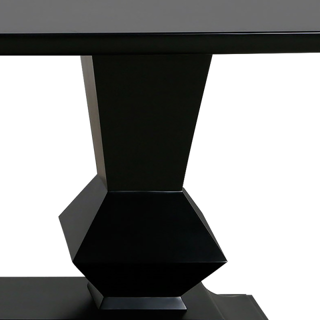 ,MY SHOP,High gloss lacquered solid wood dining table for an elegant dining room,foshan furniture factory,custom Furniture factory,china furniture factory