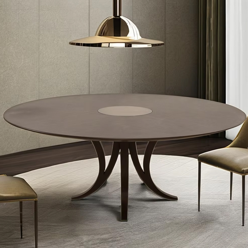 Exquisite Round Solid Wood Dining Table for Classic American Homes,EKAR FURNITURE CO.,LTD,Exquisite Round Solid Wood Dining Table for Classic American Homes,foshan furniture factory,custom Furniture factory,china furniture factory