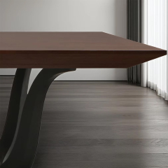 ,MY SHOP,Charming Rectangular Solid Wood Dining Table for Sophisticated Homes,foshan furniture factory,custom Furniture factory,china furniture factory