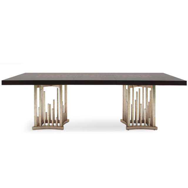 Elegant Rectangular Solid Wood Dining Table with Metal Legs,EKAR FURNITURE CO.,LTD,Elegant Rectangular Solid Wood Dining Table with Metal Legs,foshan furniture factory,custom Furniture factory,china furniture factory