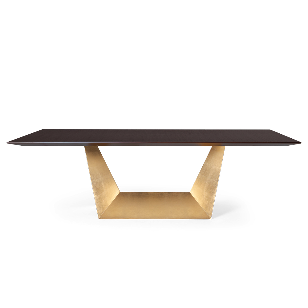 Sophisticated Rectangular Solid Wood Dining Table with Metal Legs,EKAR FURNITURE CO.,LTD,Sophisticated Rectangular Solid Wood Dining Table with Metal Legs,foshan furniture factory,custom Furniture factory,china furniture factory