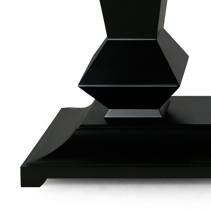 High gloss lacquered solid wood dining table for an elegant dining room,EKAR FURNITURE CO.,LTD,High gloss lacquered solid wood dining table for an elegant dining room,foshan furniture factory,custom Furniture factory,china furniture factory