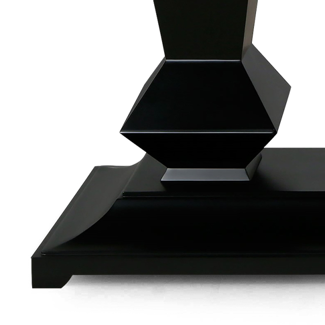 ,MY SHOP,High gloss lacquered solid wood dining table for an elegant dining room,foshan furniture factory,custom Furniture factory,china furniture factory