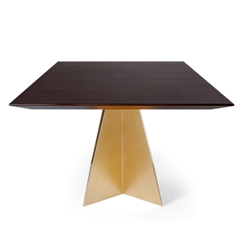 Sophisticated Rectangular Solid Wood Dining Table with Metal Legs,EKAR FURNITURE CO.,LTD,Sophisticated Rectangular Solid Wood Dining Table with Metal Legs,foshan furniture factory,custom Furniture factory,china furniture factory