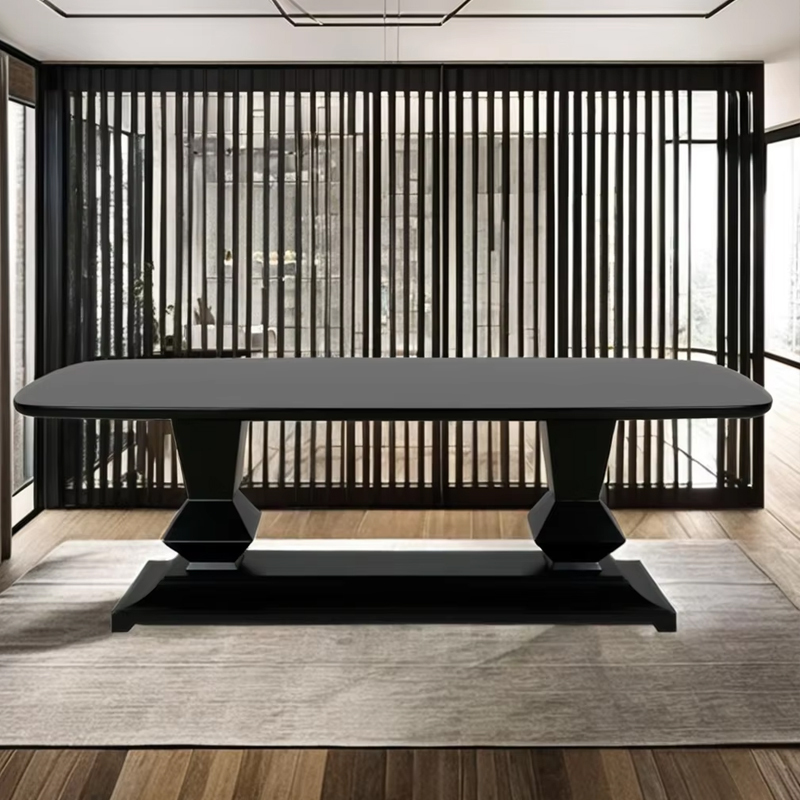 High gloss lacquered solid wood dining table for an elegant dining room,EKAR FURNITURE CO.,LTD,High gloss lacquered solid wood dining table for an elegant dining room,foshan furniture factory,custom Furniture factory,china furniture factory