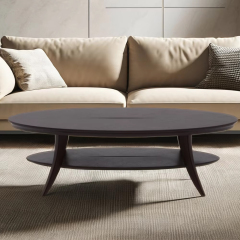 ,MY SHOP,Classic American Living Room Furniture Solid Wood Oval Coffee Table,foshan furniture factory,custom Furniture factory,china furniture factory
