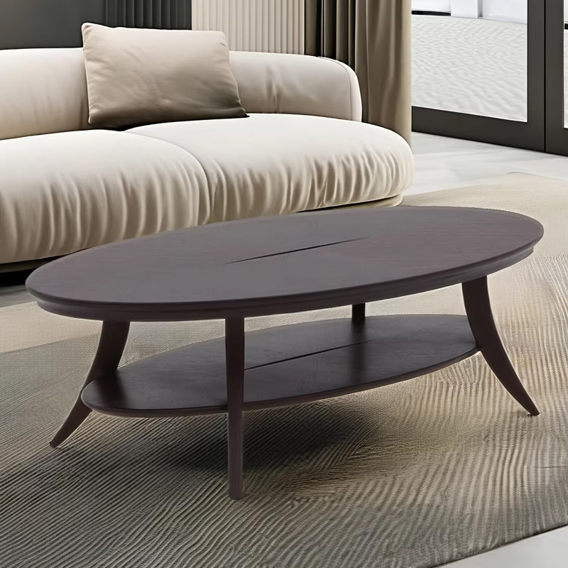 Classic American Living Room Furniture Solid Wood Oval Coffee Table,EKAR FURNITURE CO.,LTD,Classic American Living Room Furniture Solid Wood Oval Coffee Table,foshan furniture factory,custom Furniture factory,china furniture factory