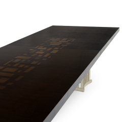 Elegant Rectangular Solid Wood Dining Table with Metal Legs,EKAR FURNITURE CO.,LTD,Elegant Rectangular Solid Wood Dining Table with Metal Legs,foshan furniture factory,custom Furniture factory,china furniture factory