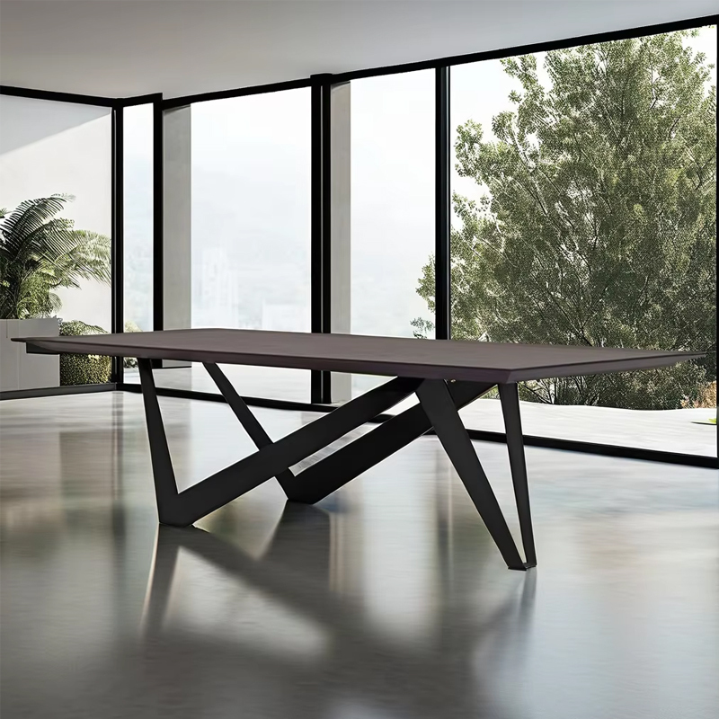 Elegant Solid Wood Rectangular Dining Table with Stylish Lines,EKAR FURNITURE CO.,LTD,Elegant Solid Wood Rectangular Dining Table with Stylish Lines,foshan furniture factory,custom Furniture factory,china furniture factory