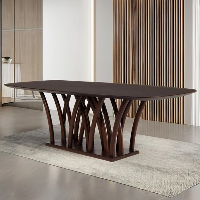 ,MY SHOP,Elegant Solid Wood American Dining Table for Classic Homes,foshan furniture factory,custom Furniture factory,china furniture factory