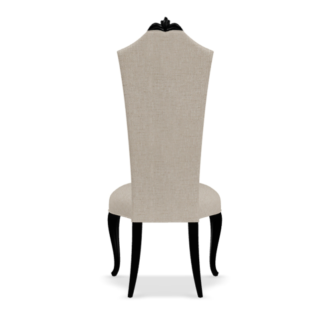 ,MY SHOP,Sophisticated American High-Back Armless Upholstered Dining Chair,foshan furniture factory,custom Furniture factory,china furniture factory