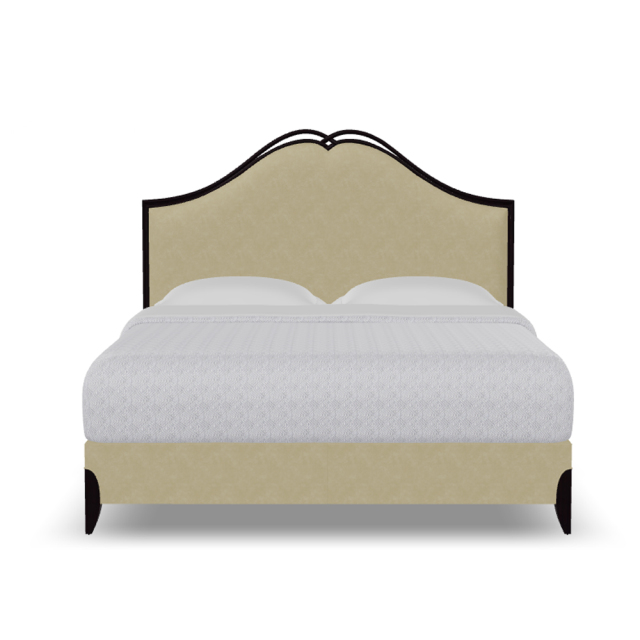 Chic American furniture upholstered double bed with a kink design headboard,EKAR FURNITURE CO.,LTD,Chic American furniture upholstered double bed with a kink design headboard,foshan furniture factory,custom Furniture factory,china furniture factory