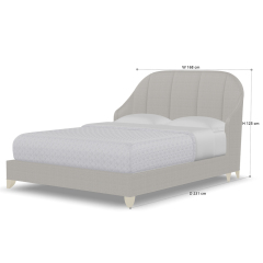 Elegant Semi-Circular Headboard American Bed for Modern Comfort,EKAR FURNITURE CO.,LTD,Elegant Semi-Circular Headboard American Bed for Modern Comfort,foshan furniture factory,custom Furniture factory,china furniture factory