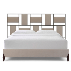 Elegant American Bed with a Carved Hollow Headboard,EKAR FURNITURE CO.,LTD,Elegant American Bed with a Carved Hollow Headboard,foshan furniture factory,custom Furniture factory,china furniture factory