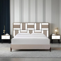 Elegant American Bed with a Carved Hollow Headboard,EKAR FURNITURE CO.,LTD,Elegant American Bed with a Carved Hollow Headboard,foshan furniture factory,custom Furniture factory,china furniture factory