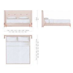 ,MY SHOP,Classic elegance: American upholstered double bed,foshan furniture factory,custom Furniture factory,china furniture factory