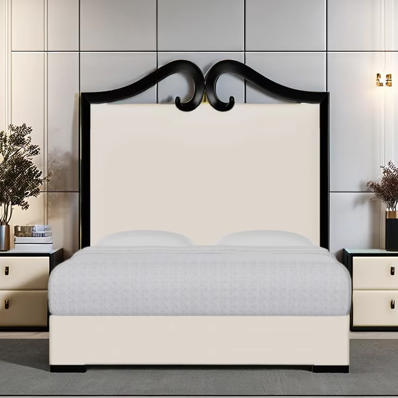 Luxurious American-Style Double Bed with Tufted Upholstery,EKAR FURNITURE CO.,LTD,Luxurious American-Style Double Bed with Tufted Upholstery,foshan furniture factory,custom Furniture factory,china furniture factory