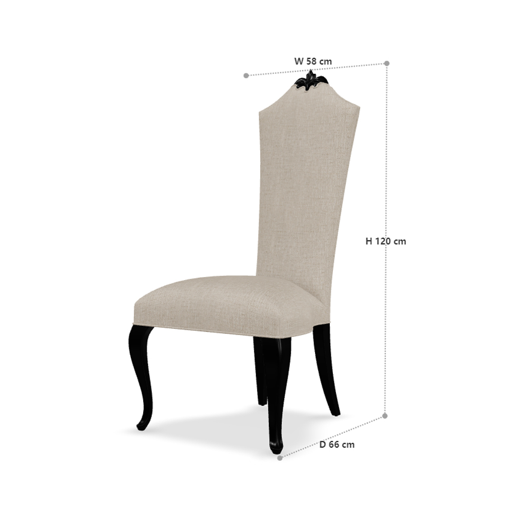 Sophisticated American High-Back Armless Upholstered Dining Chair,EKAR FURNITURE CO.,LTD,Sophisticated American High-Back Armless Upholstered Dining Chair,foshan furniture factory,custom Furniture factory,china furniture factory