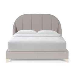 Elegant Semi-Circular Headboard American Bed for Modern Comfort,EKAR FURNITURE CO.,LTD,Elegant Semi-Circular Headboard American Bed for Modern Comfort,foshan furniture factory,custom Furniture factory,china furniture factory