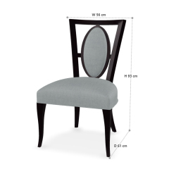 ,MY SHOP,Elegant Armless Dining Chair with Solid Wood Legs,foshan furniture factory,custom Furniture factory,china furniture factory