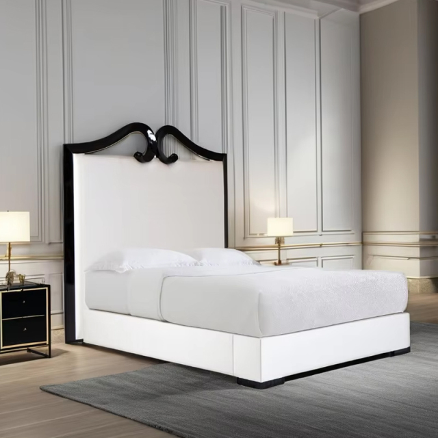 ,MY SHOP,Luxurious American-Style Double Bed with Tufted Upholstery,foshan furniture factory,custom Furniture factory,china furniture factory