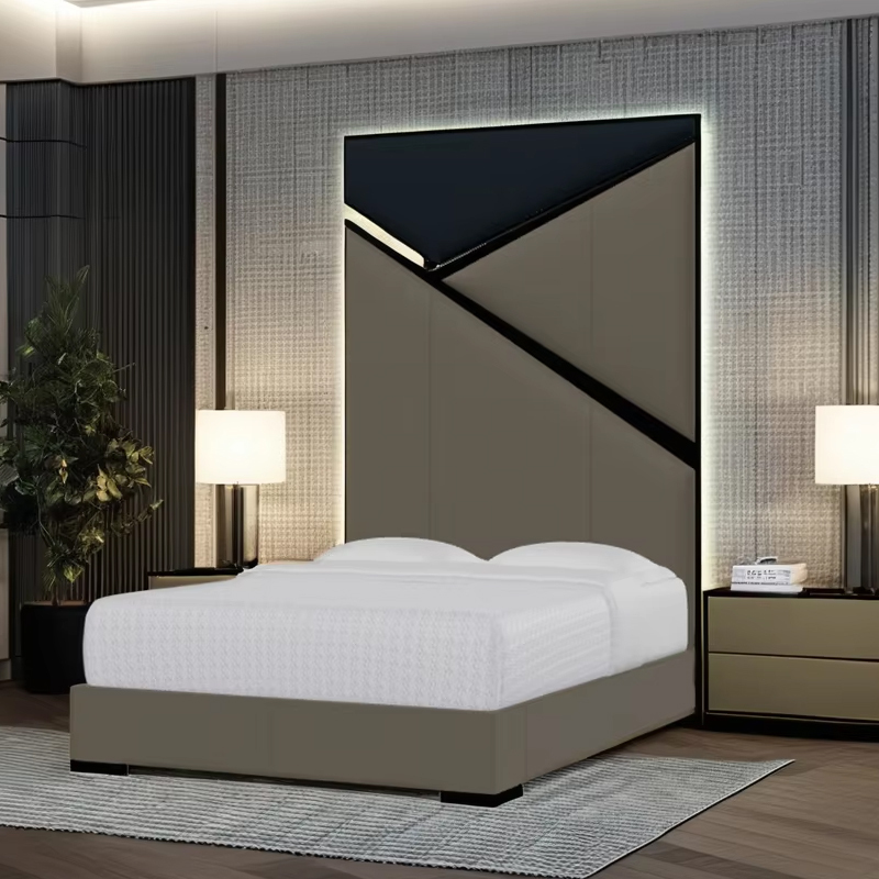 Modern American style solid wood bed with unique creative design,EKAR FURNITURE CO.,LTD,Modern American style solid wood bed with unique creative design,foshan furniture factory,custom Furniture factory,china furniture factory