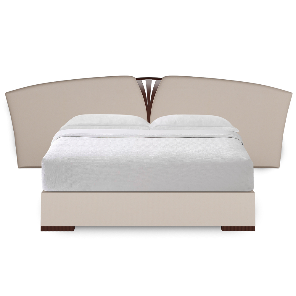 Elegant American Style Solid Wood Curved Panel Bed,EKAR FURNITURE CO.,LTD,Elegant American Style Solid Wood Curved Panel Bed,foshan furniture factory,custom Furniture factory,china furniture factory