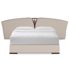 Elegant American Style Solid Wood Curved Panel Bed,EKAR FURNITURE CO.,LTD,Elegant American Style Solid Wood Curved Panel Bed,foshan furniture factory,custom Furniture factory,china furniture factory