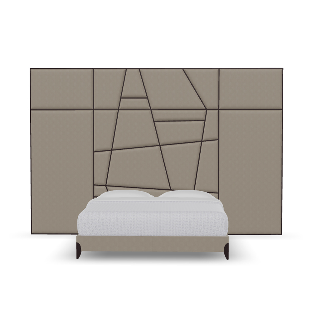 Luxurious King-Size Upholstered Bed with Solid Wood Frame,EKAR FURNITURE CO.,LTD,Luxurious King-Size Upholstered Bed with Solid Wood Frame,foshan furniture factory,custom Furniture factory,china furniture factory