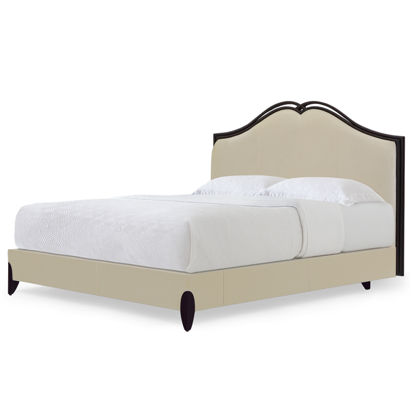 Chic American furniture upholstered double bed with a kink design headboard,EKAR FURNITURE CO.,LTD,Chic American furniture upholstered double bed with a kink design headboard,foshan furniture factory,custom Furniture factory,china furniture factory