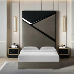 Modern American style solid wood bed with unique creative design,EKAR FURNITURE CO.,LTD,Modern American style solid wood bed with unique creative design,foshan furniture factory,custom Furniture factory,china furniture factory