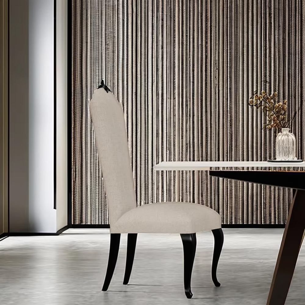 Sophisticated American High-Back Armless Upholstered Dining Chair,EKAR FURNITURE CO.,LTD,Sophisticated American High-Back Armless Upholstered Dining Chair,foshan furniture factory,custom Furniture factory,china furniture factory