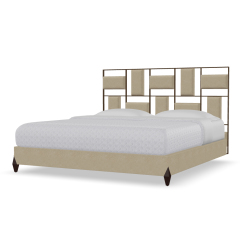 Elegant American Bed with a Carved Hollow Headboard,EKAR FURNITURE CO.,LTD,Elegant American Bed with a Carved Hollow Headboard,foshan furniture factory,custom Furniture factory,china furniture factory