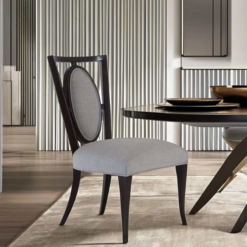 Elegant Armless Dining Chair with Solid Wood Legs,EKAR FURNITURE CO.,LTD,Elegant Armless Dining Chair with Solid Wood Legs,foshan furniture factory,custom Furniture factory,china furniture factory