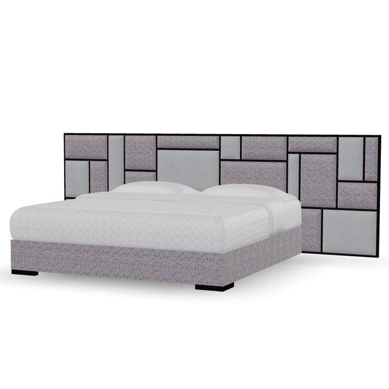 Contemporary American-Style Bed with Quilted Panel Design,EKAR FURNITURE CO.,LTD,Contemporary American-Style Bed with Quilted Panel Design,foshan furniture factory,custom Furniture factory,china furniture factory