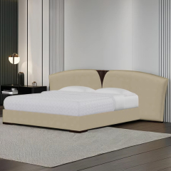 Elegant American Style Solid Wood Curved Panel Bed,EKAR FURNITURE CO.,LTD,Elegant American Style Solid Wood Curved Panel Bed,foshan furniture factory,custom Furniture factory,china furniture factory