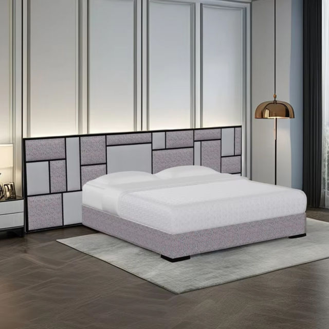 ,MY SHOP,Contemporary American-Style Bed with Quilted Panel Design,foshan furniture factory,custom Furniture factory,china furniture factory